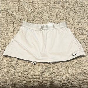 Nike White Satin Skirt